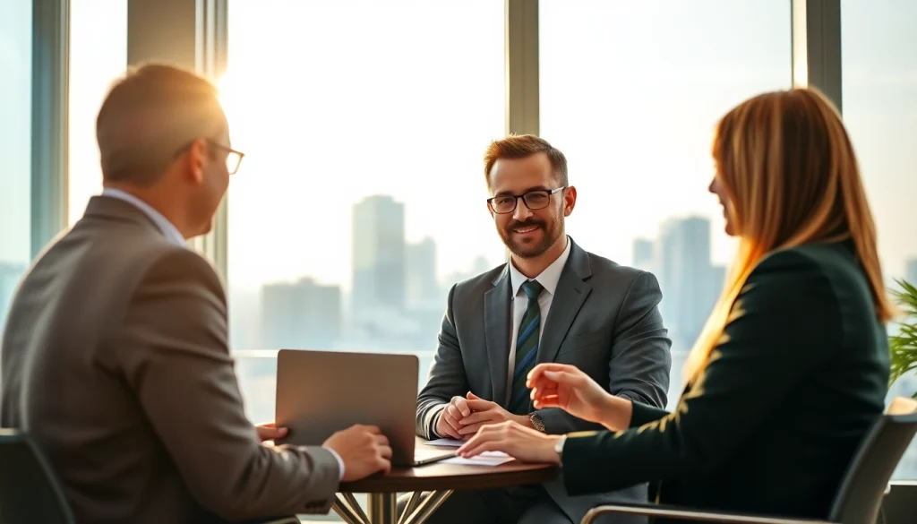 Beratung durch einen Finanzexperten auf https://zukunftkapital.de in einem modernen Büro.