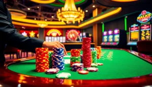 Experience thrilling gameplay at https://whycazino.com with our exciting casino table setup.