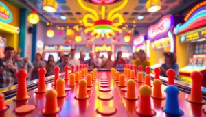 Experience the excitement of the plinko game with colorful visuals and engaging players.