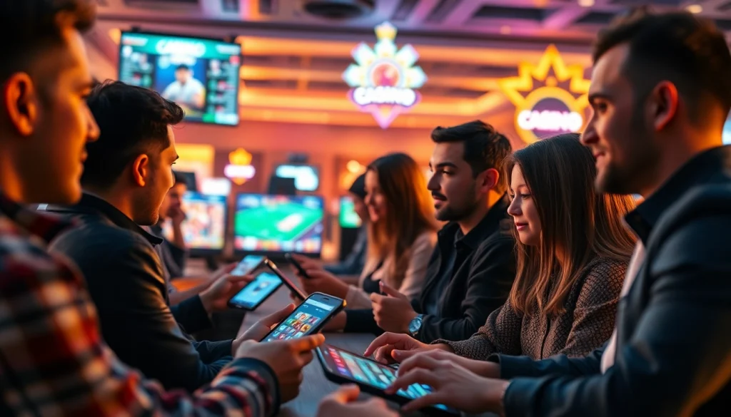 Engaged players enjoying online gaming experiences at https://whycazino.com with various betting options.