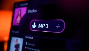 Experience the ease of MP3 download with a user-friendly music streaming interface design.