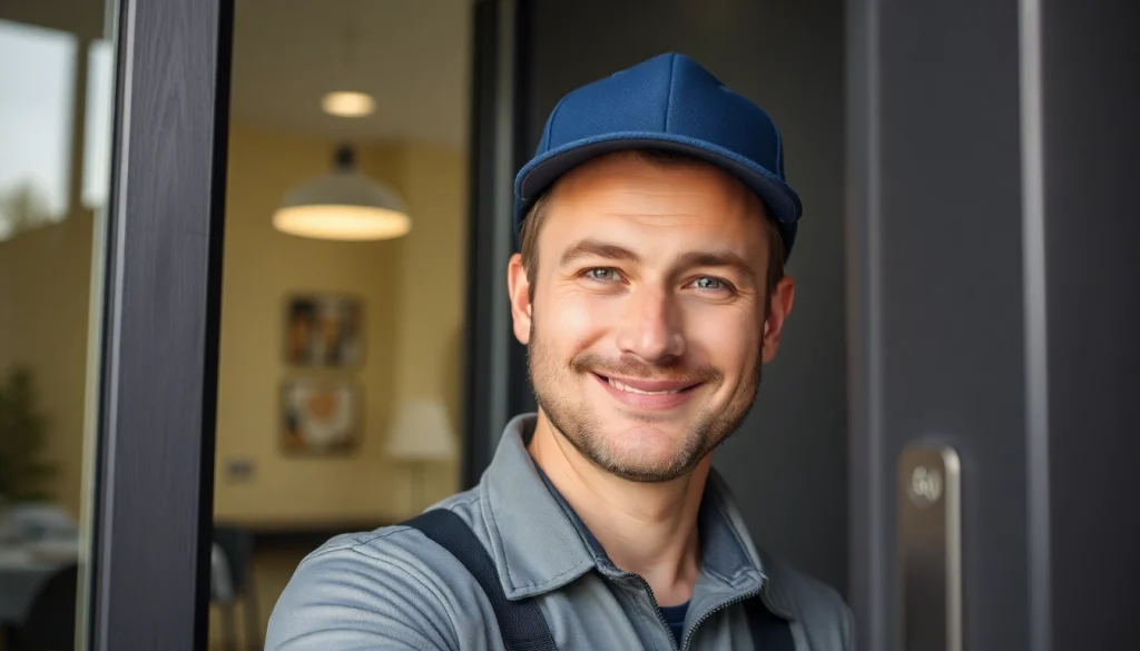 Schlüsseldienst Pforzheim öffnet eine Tür beschädigungsfrei mit professionellem Werkzeug.