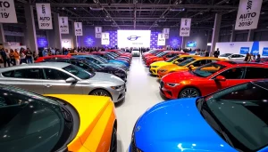 Experience the excitement at the Auto Cars Show with stunning car models on display.