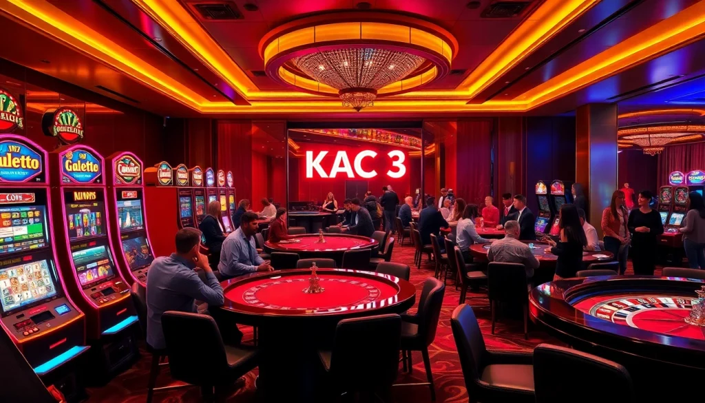 Experience the excitement at KJC AC 3 casino with vibrant games and thrilling bets.