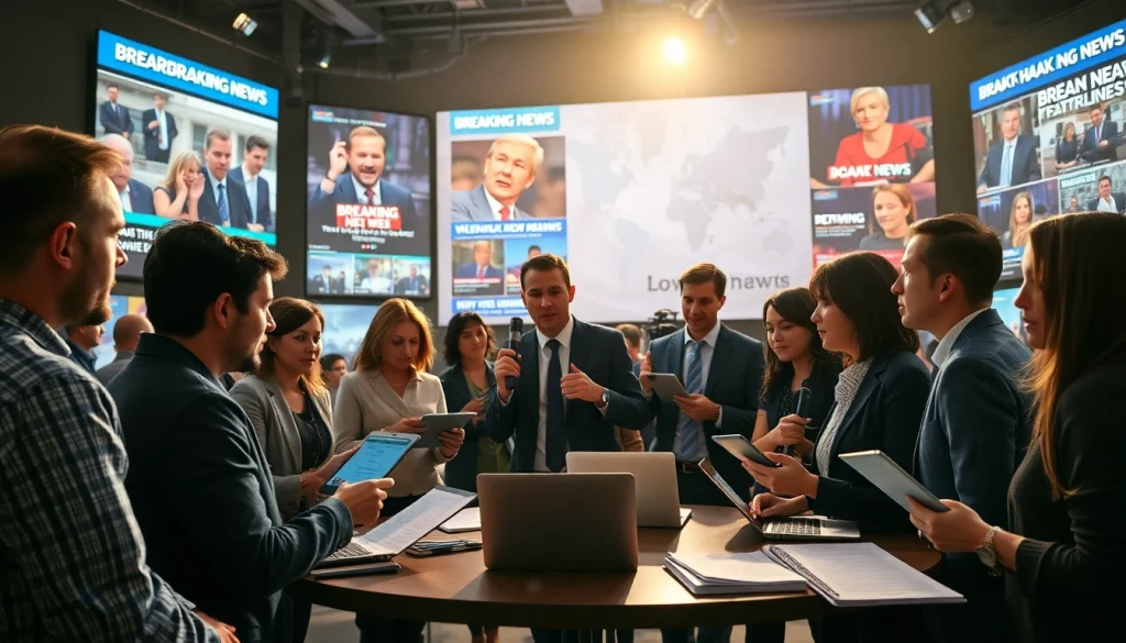 Reporters in action at https://diknews.co.uk/us-latest-news/ covering the latest breaking news stories.