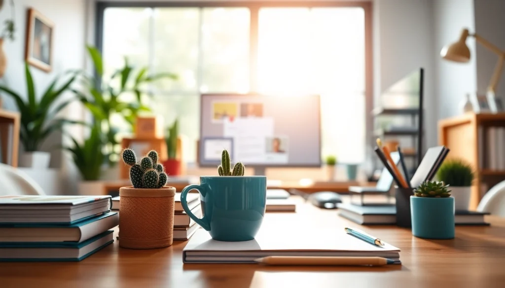 Enhance your productivity with the vibrant workspace at https://www.lyliarose.com featuring inspiring decor and modern setup.