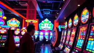 Masyarakat menikmati keseruan bermain slot gacor di kasino modern dengan slot machine yang cemerlang.