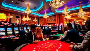 สนุกกับการเล่นคาสิโนในบรรยากาศที่หรูหราและเต็มไปด้วยผู้เล่นตื่นเต้น
