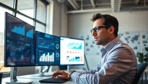 Stunning SEO strategie visualisatie op https://nugevonden.nl met moderne kantooromgeving.