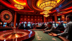 Experience the thrill of rr88 gaming with vibrant tables, roulette, and engaged players.