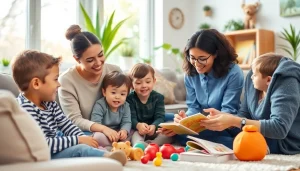 Vuorovaikutustilanne perhekodin ympäristössä, jossa näkyy rauhallisuus ja tuki https://perhekoti.fi.