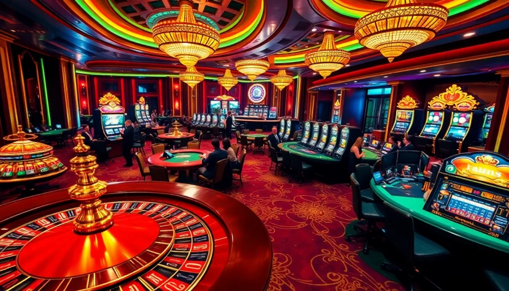 Engaging casino environment showcasing 소액결제 options for seamless gambling.