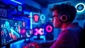 Experience the gaming thrill at https://www.gamelevate.com with a passionate gamer in action.