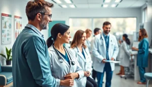 Consultation at https://www.medexdtc.com showcasing a dedicated healthcare team in a modern clinic.