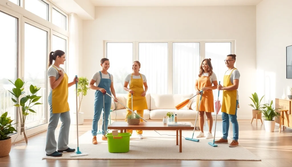 Get a glimpse of a professional cleaning service transforming a cozy living room into a spotless haven.