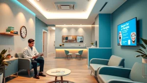 A friendly dental clinic showcasing braces Malaysia treatments with a welcoming atmosphere.