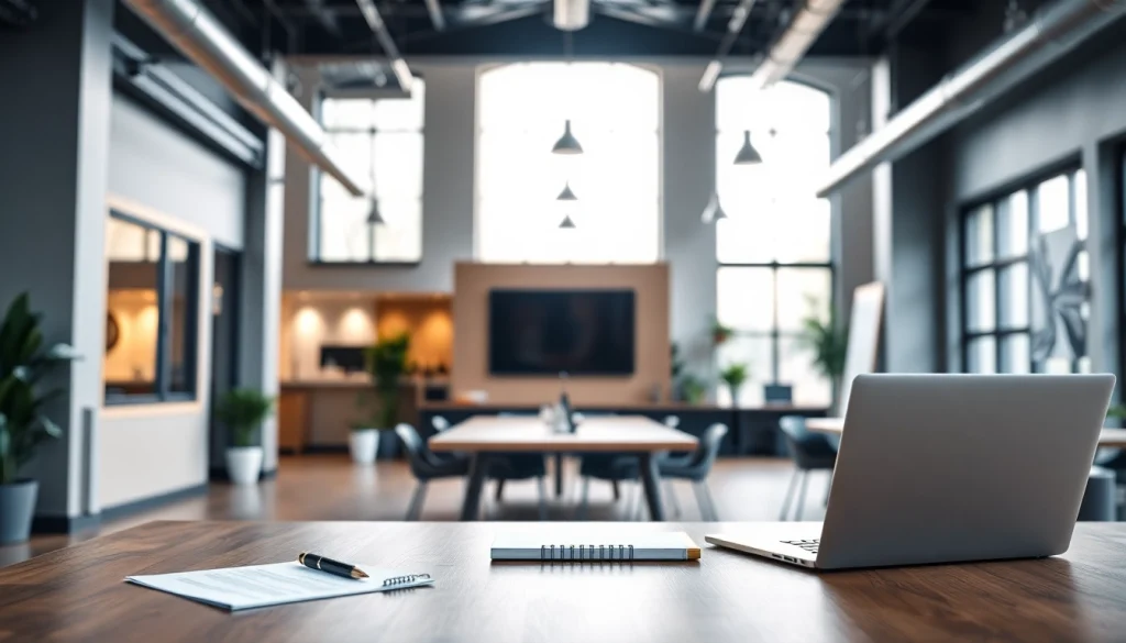 Engaging workspace of an agency fosters creativity and collaboration in a professional environment.