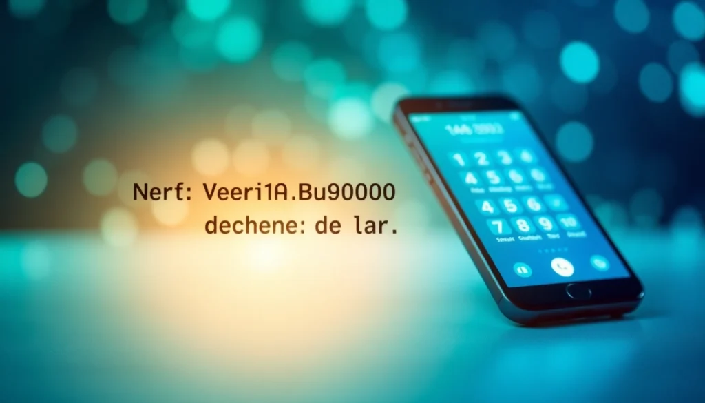 Vérification de numéro de téléphone en ligne avec un smartphone analysant des données.