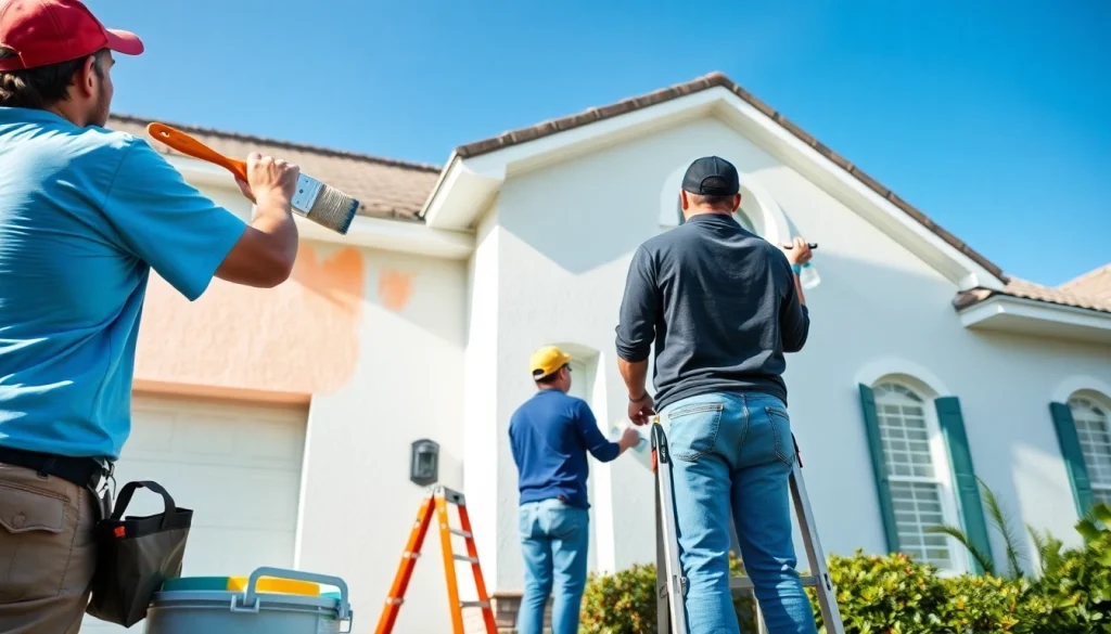 Watch professional work at https://33626painters.com transforming a home's exterior with high-quality paint.
