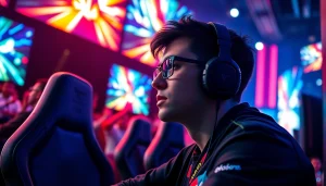 Engaged player representing https://www.gamelevate.com in a thrilling esports competition.