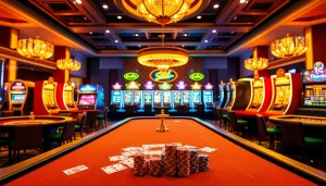 Experience vibrant gaming at trang chủ sunwin with dazzling casino tables and animated slot machines.