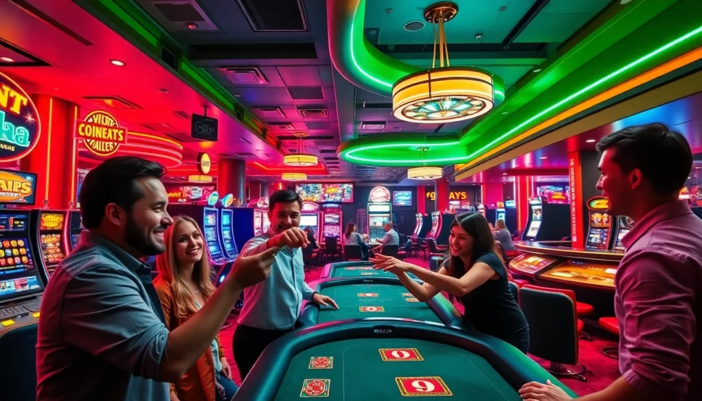 Experience the excitement at the best online casinos in Canada featuring vibrant gaming and joyful players.