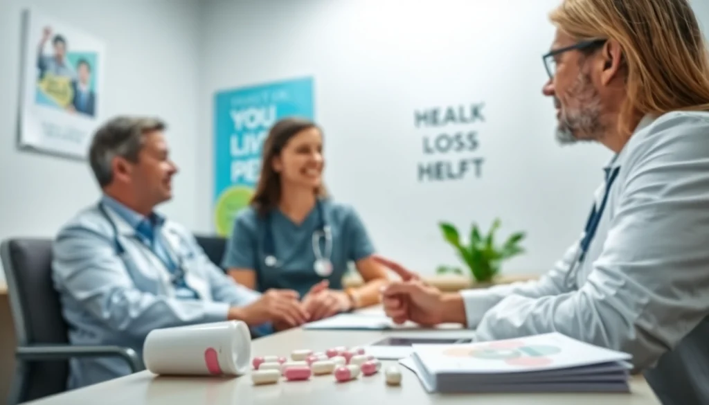 Consultation on Oral Weight Loss Treatments emphasizing care and professionalism in a clinical setting.