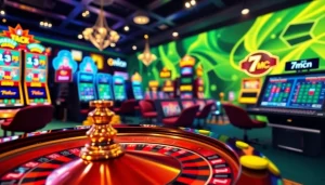 Experience winning opportunities with 7mcn in an elegant online casino setting.