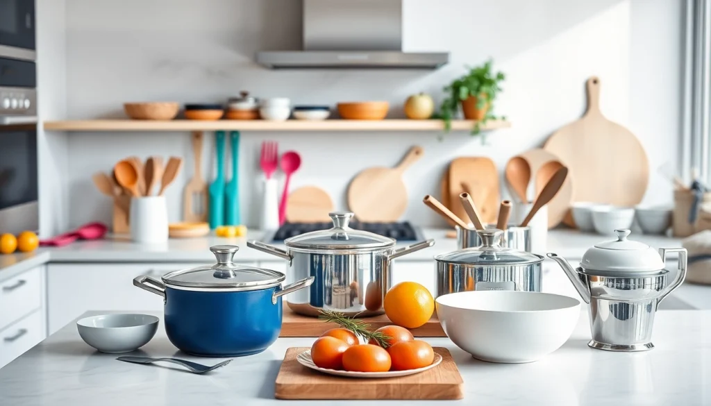 Browse premium kitchenware NZ in a stylish kitchen environment.