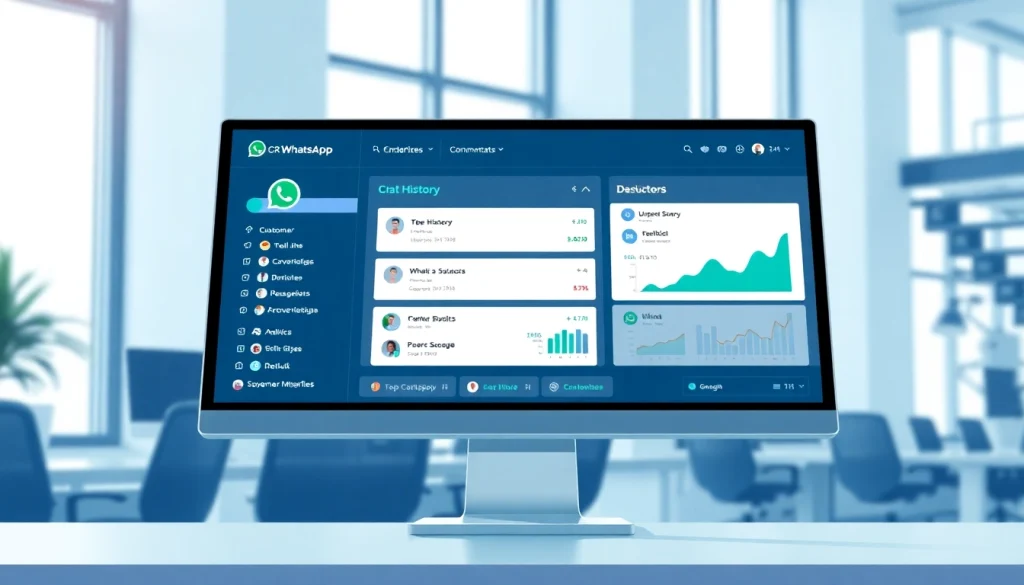 Understand What is a CRM for WhatsApp with an engaging CRM dashboard illustration.