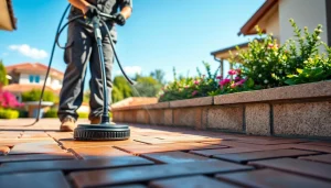 Profesionalno čiščenje tlakovcev: pred in po čiščenju.