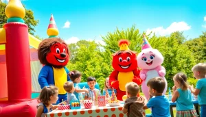 Engaging family entertainment at a birthday event featuring characters from https://www.tcspecialentertainment4u.com.