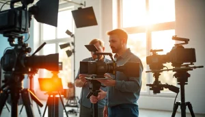 Capturing dynamic scenes at a Video Production Company Phoenix, showcasing collaboration and creativity.
