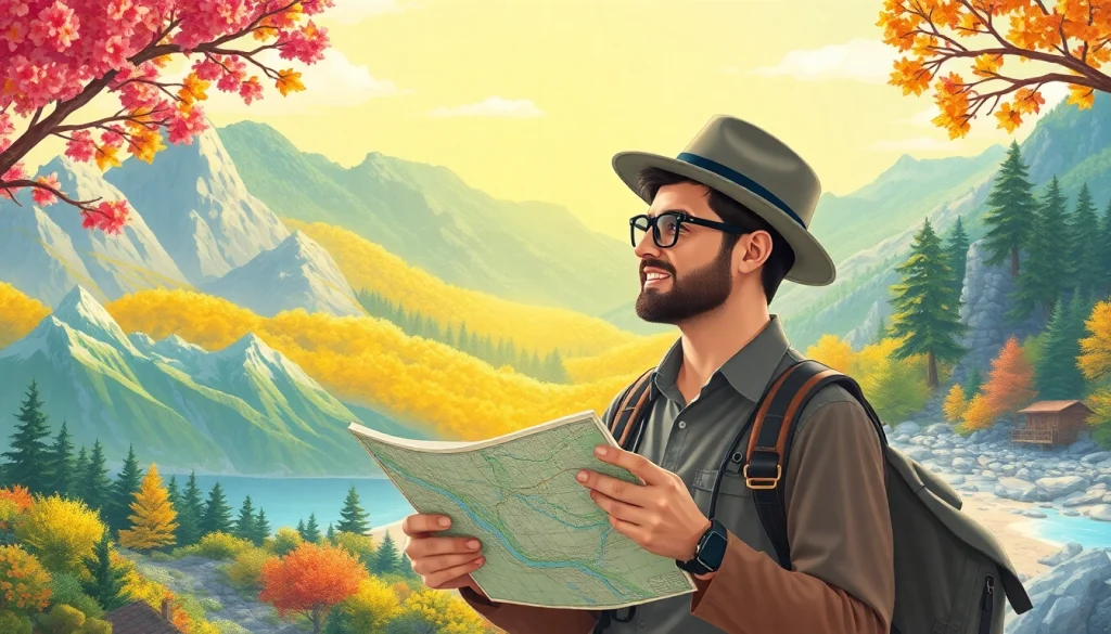 Nuvelios.org에서 여행 계획을 세우고 있는 전문 여행자의 모습.