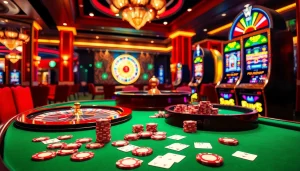 Betting on the exciting s8 roulette table surrounded by colorful chips and a luxurious atmosphere.