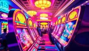 เล่น 918kiss slot ในคาสิโนออนไลน์ที่เต็มไปด้วยความสนุกสนานและแสงไฟนีออน