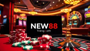 Experience the thrill of online gambling at NEW88 Trang chủ with vibrant casino tables and exciting games.