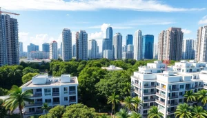 View of modern condominiums and the vibrant skyline at https://newdeveloperlaunch.sg showcasing Singapore's property market.