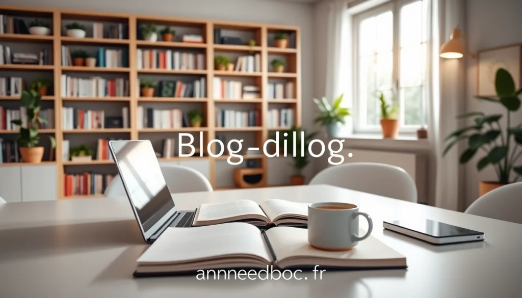 Visitez anneduboc.fr pour découvrir un bureau moderne propice à la créativité.