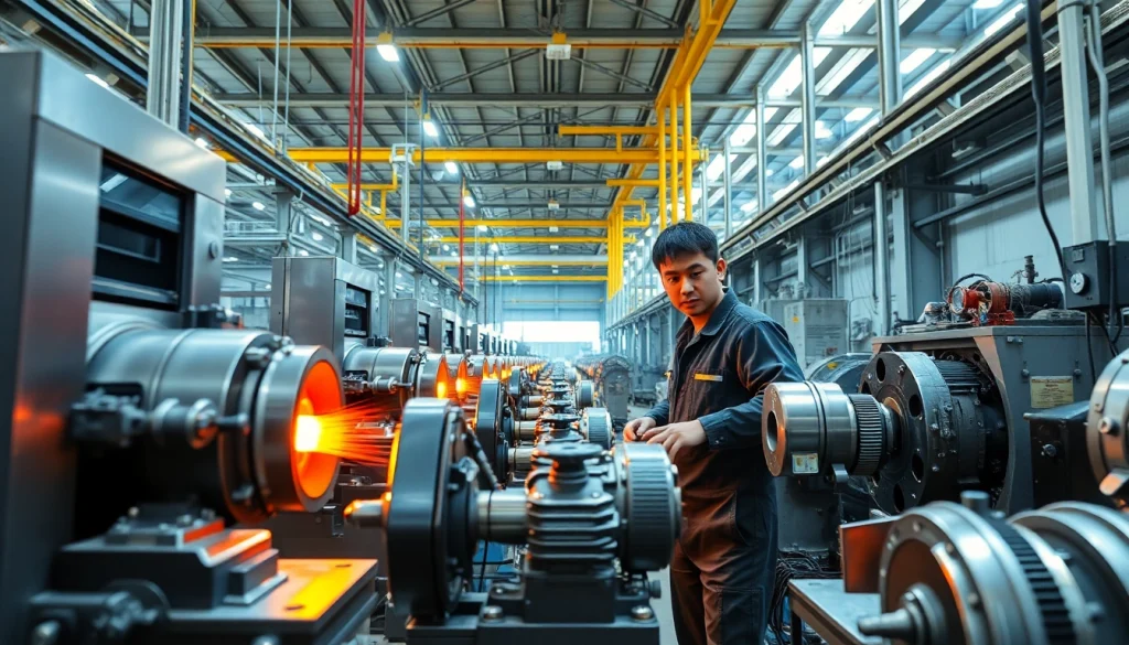 Diecaster Malaysia showcasing advanced manufacturing processes with skilled workers and innovative machinery.