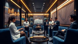 Inside the stylish Suwon shirt room featuring elegant decor and attentive service, representing gdmc.bio.