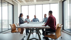 Builders collaborating on projects representing the Texas association of builders.