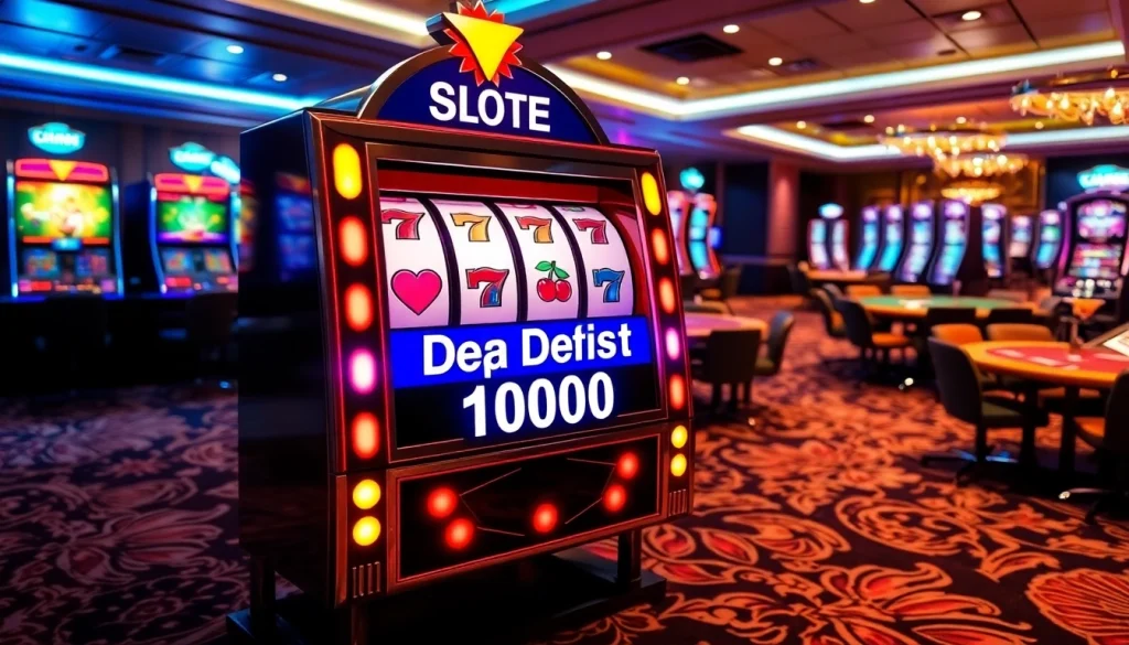 Rasakan sensasi menang dengan slot deposit 1000 dalam suasana kasino yang mendebarkan.