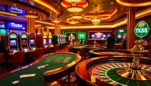 Experience the thrill of gaming at TK88 Casino with vibrant tables and dynamic gameplay.