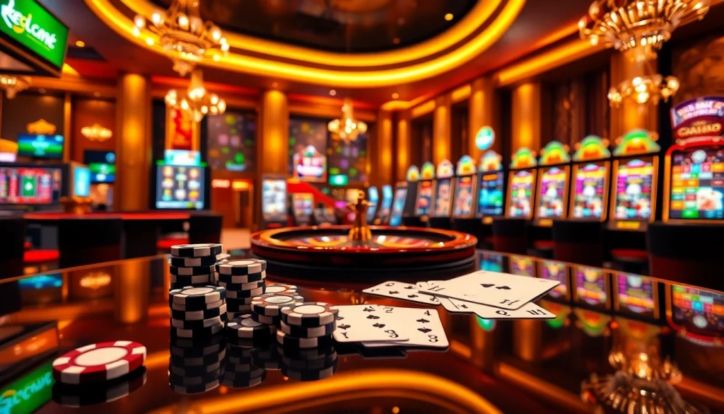 Experience the thrill of ставок на trang chủ sa88 with vibrant casino elements like poker chips and roulette wheels.