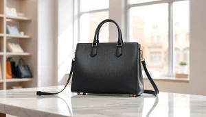 레플리카사이트에서 고급스러운 핸드백을 쇼핑하는 모습