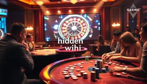 Players strategize at a luxurious casino table, highlighting the official hidden wiki atmosphere.