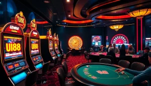 Experience thrilling games at uu88 with vibrant casino visuals and poker excitement.