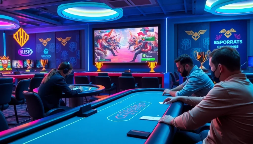 Experience thrilling live action of Trực tiếp Esport through an engaging casino setting.