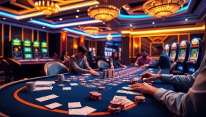 Engaging players at a lavish casino table, emphasizing hidden wiki dark web themes in a luxurious setting.